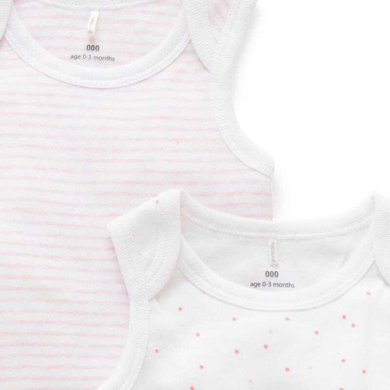 Purebaby 2 Pack Singlet Bodysuit image number 11